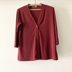 SYMPLI Button Down Cardigan Top Shirt